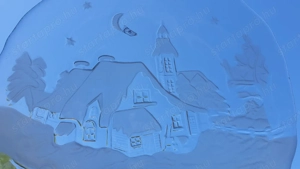 Ajkai kristály tál eladó, új, 32 cm - kép 9