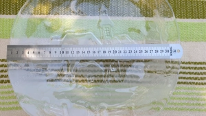 Ajkai kristály tál eladó, új, 32 cm - kép 13