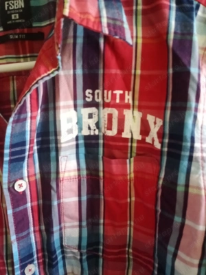 Fsbn férfi ing  M méret 4000ft óbuda  slim fit  south bronx 89 felírattal - kép 2