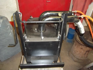 Kétégős gáz üzemű kovácskohó, levegő rásegítéssel.  - kép 2