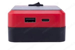 Parkside 20 Voltos akku adapter powerbank funkció QC 3.0 USB-A 18 Watt + USB-C PD 18 Watt csatlakozó - kép 3