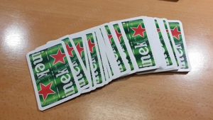 Heineken kártya pakli eladó, új, belga - kép 11