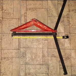 Masszív robusztus erős elakadásjelző, szétnyitható acél lábakkal, tokkal, eladó - kép 4