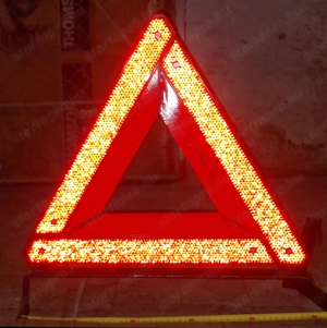 Masszív robusztus erős elakadásjelző, szétnyitható acél lábakkal, tokkal, eladó - kép 2