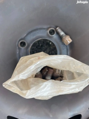 Citroen 6 1 2Jx 16 ET 20 lemezfelni szett hibátlan jó állapotú gumival Yokohama 205 55 R16 91 - kép 2