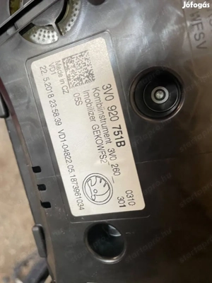 Skoda Superb III kilométeróra 3v0 920 751 b posta megoldható - kép 2