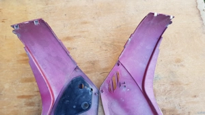 Kymco people 250 oldalidom pár  piros - kép 5