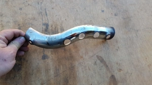 Kymco people 250 kipufogó könyök hővédő lemez - kép 4