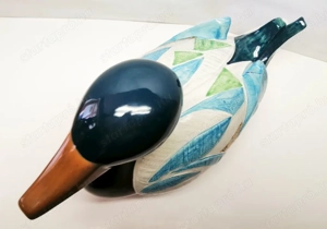 Goebel porcelánfigura, mandarinkacsa 1984 Georges Selim Design - kép 6