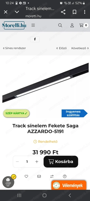 "Azzardo"Sínes,mennyezeti led lámpa. - kép 7