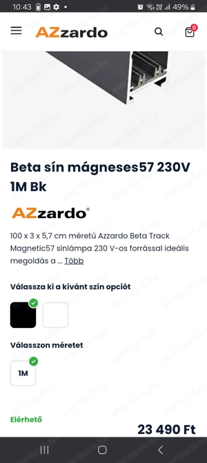 "Azzardo"Sínes,mennyezeti led lámpa. - kép 6