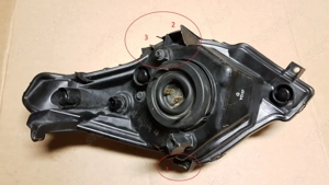 Honda SW-T swt 400 - 600 első fényszóró balos sérült - kép 2