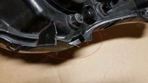 Honda SW-T swt 400 - 600 első fényszóró balos sérült - kép 4