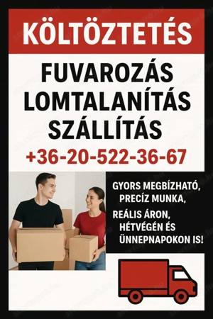 Fuvarozást-költöztetést-lomtalanítást vállalunk! SALGÓTARJÁN! - kép 2