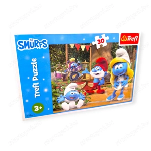 Trefl Hupikék Törpikék puzzle   30 darabos kirakó gyerekeknek