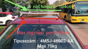 Ford, Fiat, Renault.. Tetőrúd, keresztsín csomagtartó  - kép 3