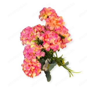 Művirágcsokor rózsaszín hortenziával   37 cm