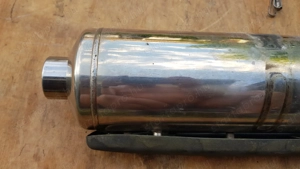 Piaggio Xevo 400 kipufogó dob  bilincses  - kép 2