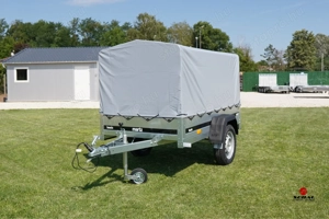 Új 2m-es ponyvás utánfutó (750kg) rendszámmal akciósan csak 469.000 Ft - kép 5