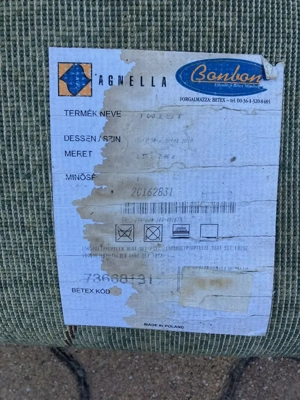 Zöld, minőségi  használt szőnyeg  - kép 3