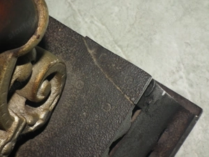 Ritka súlyos antik parazsas szenes vasaló - kép 11