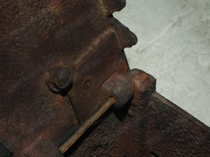 Ritka súlyos antik parazsas szenes vasaló - kép 12