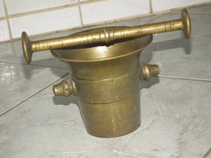 Rézmozsár réz mozsár törővel nr.16 - kép 3