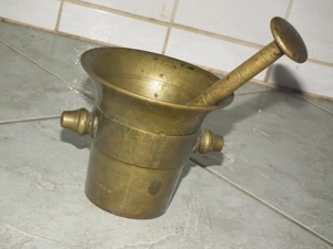 Rézmozsár réz mozsár törővel nr.16 - kép 5