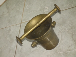 Rézmozsár réz mozsár törővel nr.16 - kép 6