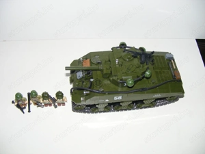 Lego 2. Világháborús Amerikai M4 Sherman Tank harckocsi 1180db + 4 katona ÚJ - kép 4