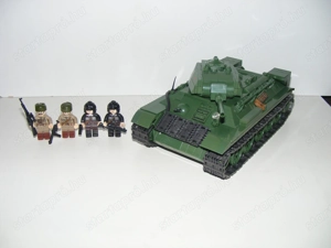 Lego 2. Világháborús Orosz Szovjet T-34 T34 Tank harckocsi 1000db + 4 katona ÚJ - kép 5