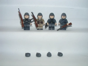 Lego 2. Világháborús Olasz katonák 4db katona figura ITA fegyver ÚJ - kép 3