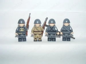 Lego 2. Világháborús Olasz katonák 4db katona figura ITA fegyver ÚJ - kép 2