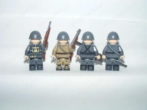 Lego 2. Világháborús Olasz katonák 4db katona figura ITA fegyver ÚJ - kép 5