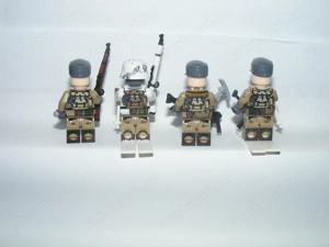 Lego 2. Világháborús Német katonák 4db katona Hegyivadász Havasi Alakulat ÚJ - kép 4