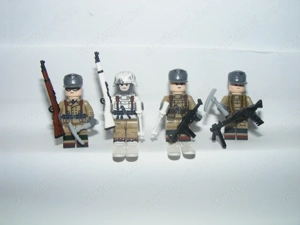 Lego 2. Világháborús Német katonák 4db katona Hegyivadász Havasi Alakulat ÚJ - kép 5