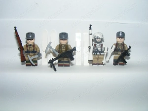 Lego 2. Világháborús Német katonák 4db katona Hegyivadász Havasi Alakulat ÚJ - kép 8