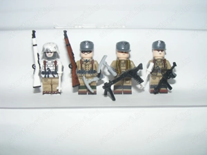 Lego 2. Világháborús Német katonák 4db katona Hegyivadász Havasi Alakulat ÚJ - kép 3