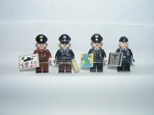 Lego 2. Világháborús katonák Tengerész Főtiszt SS Kapitány Fedélzeti tiszt katona + pakett - kép 4