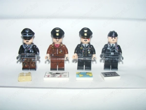 Lego 2. Világháborús katonák Tengerész Főtiszt SS Kapitány Fedélzeti tiszt katona + pakett - kép 2