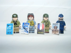 Lego 2. Világháborús katonák Tengerész Ejtőernyős Tengeralattjárós tiszt katona + pakett - kép 2