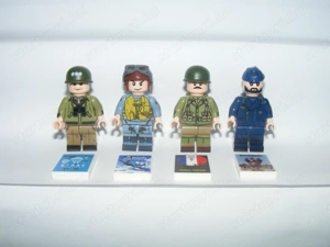 Lego 2. Világháborús katonák Tengerész Ejtőernyős Tengeralattjárós tiszt katona + pakett - kép 7