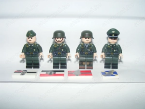 Lego 2. Világháborús Tengerész katonák Rádós Tüzér Őrnagy Alezredes katona + pakett - kép 3