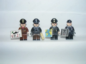 Lego 2. Világháborús katonák Tengerész Főtiszt SS Kapitány Fedélzeti tiszt katona + pakett - kép 5