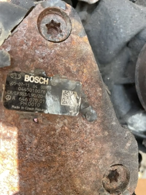 MERCEDES C W203 220 CDI 0445010078, Üzemanyag-szivattyú 646 070 01 01 beszerelési garanciával! 