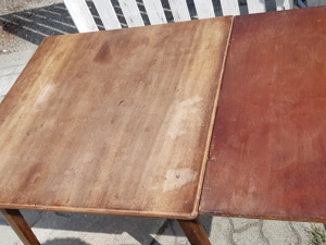 Retro fa étkezőasztal 80x160cm kinyitható - kép 3