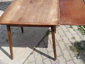 Retro fa étkezőasztal 80x160cm kinyitható - kép 2