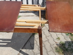 Retro fa étkezőasztal 80x160cm kinyitható - kép 6