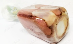 Opalina Stelvia Murano. trapézra formázott aljú márvány mintás kiöntő - kép 4