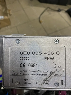 Audi A8 D3 elektronika 2004 - 2010 posta megoldható 4E0 907 553 H felfüggesztés szabályzó - kép 8